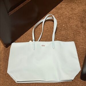 Lacoste Light Blue/White Tote Bag